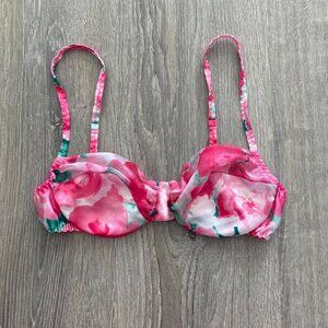 vintage floral demi bra